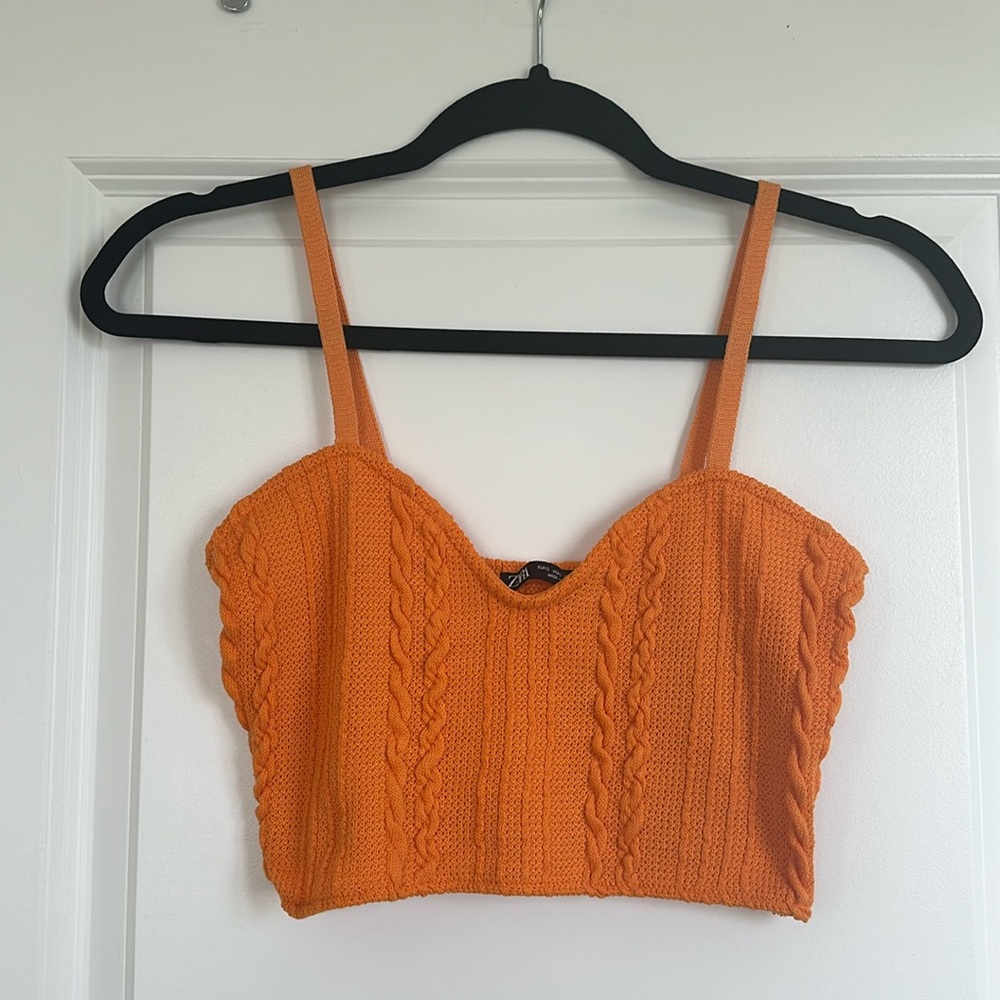 Zara knit crop top